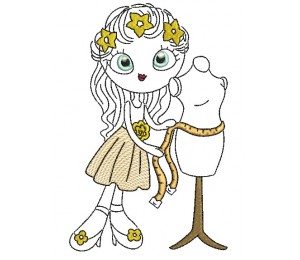 Stickdatei - Sewing Girl 2